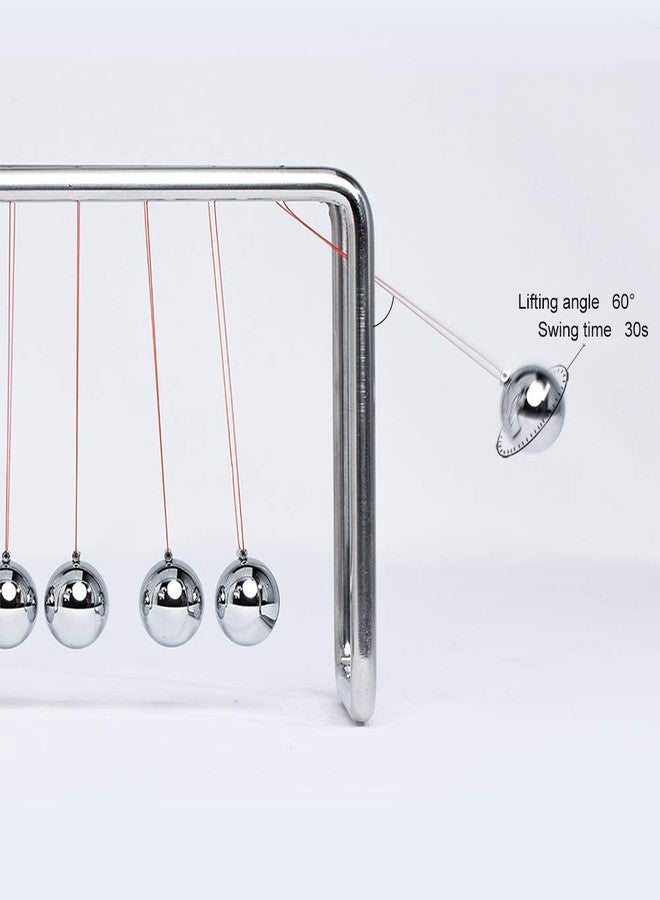 CERROPI Newtons Cradle Pendulum with 7 Balls, Classic Swing Newton Balance Ball, 30+ Sec Swingtime, Science Physics Gadget, Desk Toys & Office Gadgets for Desk Decorations - Image 2